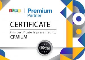 Сертифікат Zoho Premium Partner